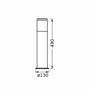 LEDVANCE Borne lumineuse Endura Classic Ebro, acier inoxydable^ Bornes Éclairage Extérieur
