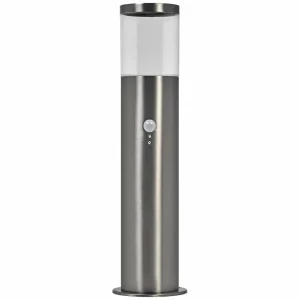 LEDVANCE Borne lumineuse Endura Classic Ebro, acier inoxydable, capteur^ Bornes Extérieures Avec Détecteur