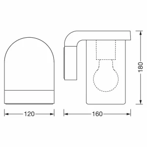LEDVANCE Endura Classic Cascade applique murale claire^ Appliques Murales Extérieures