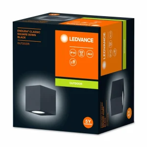 LEDVANCE Endura Classic Square down noir^ Appliques Murales Extérieures