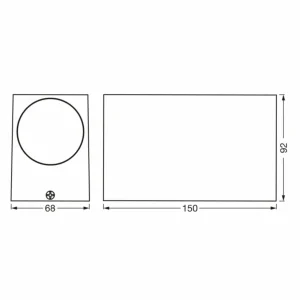 LEDVANCE Endura Classic Square up/down blanc^ Appliques Murales Extérieures