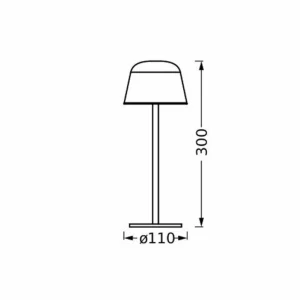 LEDVANCE Lampe à poser LED rechargeable Style Stan, aluminium, CCT, magenta^ Lampes Décoratives