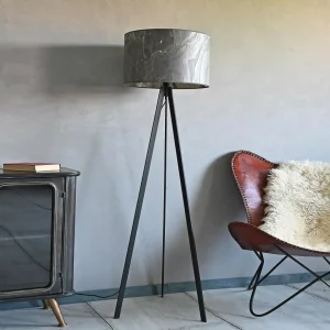LeuchtNatur Atticus lampadaire ardoise noire^ Luminaires Durables