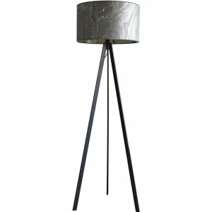 LeuchtNatur Atticus lampadaire ardoise noire^ Luminaires Durables