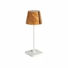 LeuchtNatur Luxa II, bouleau, pied blanc^ Lampes Décoratives