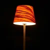 LeuchtNatur Luxa II, noyer, pied noir^ Lampes Décoratives