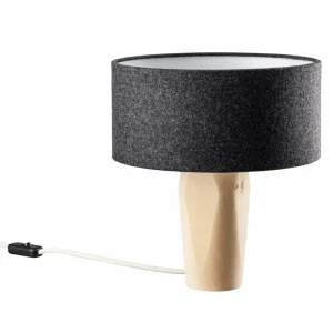 LeuchtNatur Pura lampe à poser cembro/feutre gris^ Luminaires Durables