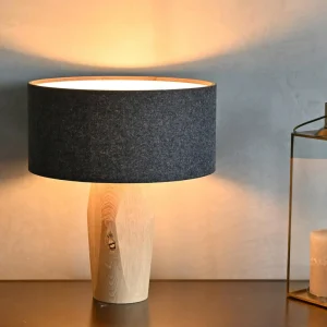 LeuchtNatur Pura lampe à poser chêne/feutre gris^ Luminaires Durables