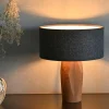 LeuchtNatur Pura lampe à poser noyer/feutre gris^ Luminaires Durables