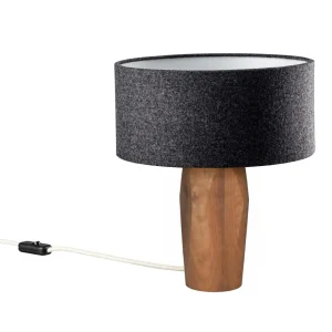 LeuchtNatur Pura lampe à poser noyer/feutre gris^ Luminaires Durables