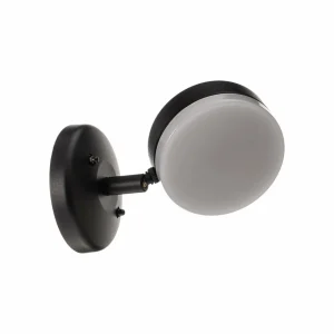 Lindby Amya applique d’extérieur en alu, ronde^ Appliques Murales Extérieures