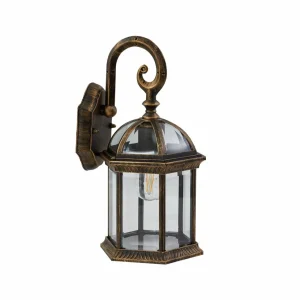 Lindby applique d'extérieur Adelisa, or antique, aluminium, hauteur 39 cm^ Appliques Murales Extérieures