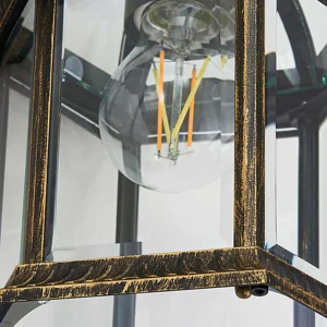 Lindby applique d'extérieur Adelisa, or antique, aluminium, hauteur 39 cm^ Appliques Murales Extérieures