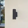 Lindby applique d'extérieur Christa, gris, béton, 25cm,Rifellung^ Luminaires De Terrasse