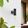 Lindby applique d'extérieur Jovane, noir, aluminium, à 2 lampes^ Luminaires De Terrasse