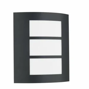 Lindby applique d'extérieur Vimal, E27, 26 cm, noir, aluminium^ Appliques Murales Extérieures