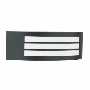 Lindby applique d'extérieur Vimal, E27, 32 cm, noir, aluminium^ Appliques Murales Extérieures
