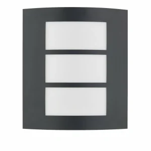 Lindby applique d'extérieur Vimal, E27, 26 cm, noir, aluminium^ Appliques Murales Extérieures