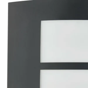 Lindby applique d'extérieur Vimal, E27, 26 cm, noir, aluminium^ Appliques Murales Extérieures