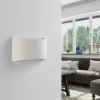 Lindby applique murale Heiko, set de 2, up/down, plâtre, blanc^ Appliques Murales Extérieures