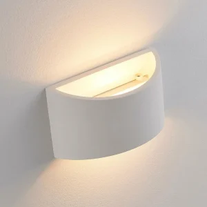 Lindby applique murale Heiko, set de 2, up/down, plâtre, blanc^ Appliques Murales Extérieures