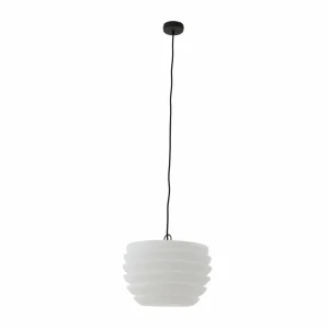 Lindby Arona suspension d’extérieur Ø 38 cm, blanc^ Suspensions D'Extérieur