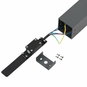 Lindby borne lumineuse Othil, à 2 lampes, 80 cm, gris, aluminium^ Bornes Éclairage Extérieur