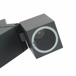 Lindby borne lumineuse Othil, à 2 lampes, 80 cm, gris, aluminium^ Bornes Éclairage Extérieur