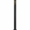 Lindby Borne lumineuse Statius, noir/noir, fer, 100 cm^ Bornes Éclairage Extérieur