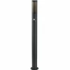 Lindby borne lumineuse Statius, noir/noir, fer, capteur^ Bornes Extérieures Avec Détecteur
