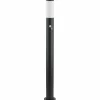 Lindby borne lumineuse Statius, noir/opale, fer, capteur, 100cm^ Bornes Extérieures Avec Détecteur