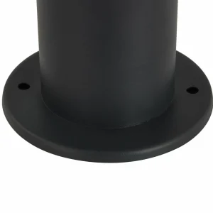 Lindby borne lumineuse Statius, noir/opale, fer, capteur, 100cm^ Bornes Extérieures Avec Détecteur