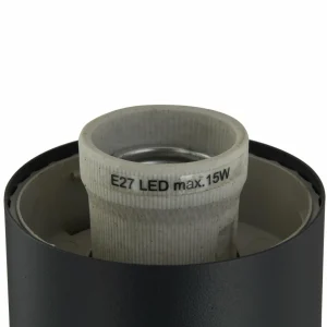 Lindby borne lumineuse Statius, noir/opale, fer, capteur, 100cm^ Bornes Extérieures Avec Détecteur
