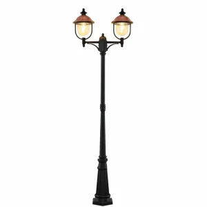 Lindby Clint lampadaire d'extérieur, à 2 lampes^ Lampadaires D'Extérieur