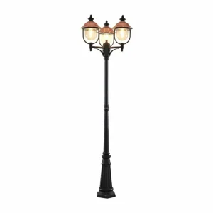 Lindby Clint lampadaire d'extérieur, à 3 lampes^ Bornes Éclairage Extérieur
