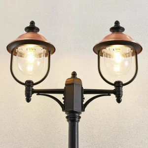 Lindby Clint lampadaire d'extérieur, à 2 lampes^ Lampadaires D'Extérieur