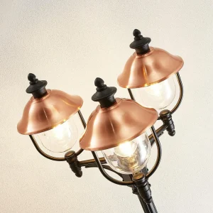Lindby Clint lampadaire d'extérieur, à 3 lampes^ Bornes Éclairage Extérieur