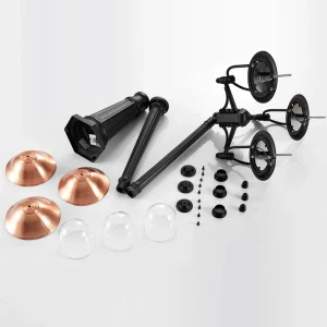 Lindby Clint lampadaire d'extérieur, à 3 lampes^ Bornes Éclairage Extérieur