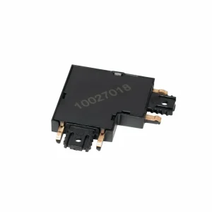 Lindby connecteur en L Lumaro, 90°, noir, angulaire, set de 2 pièces^ Matériel Électrique