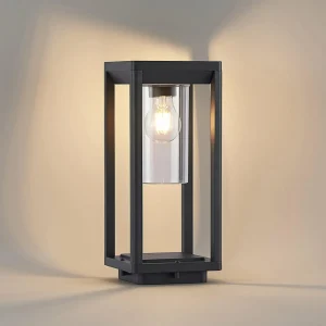 Lindby Estami potelet, 35 cm, gris foncé^ Potelets Extérieurs