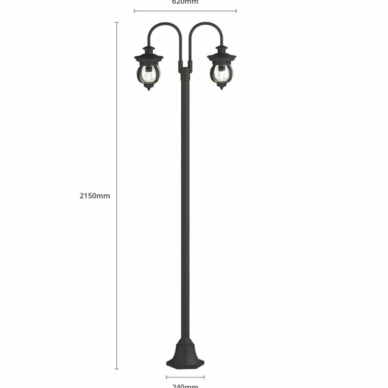 lindby_farley_lampadaire_dextrieur___lampes_4.webp Lindby Farley lampadaire d'extérieur à 2 lampes^ Lampadaires D'Extérieur