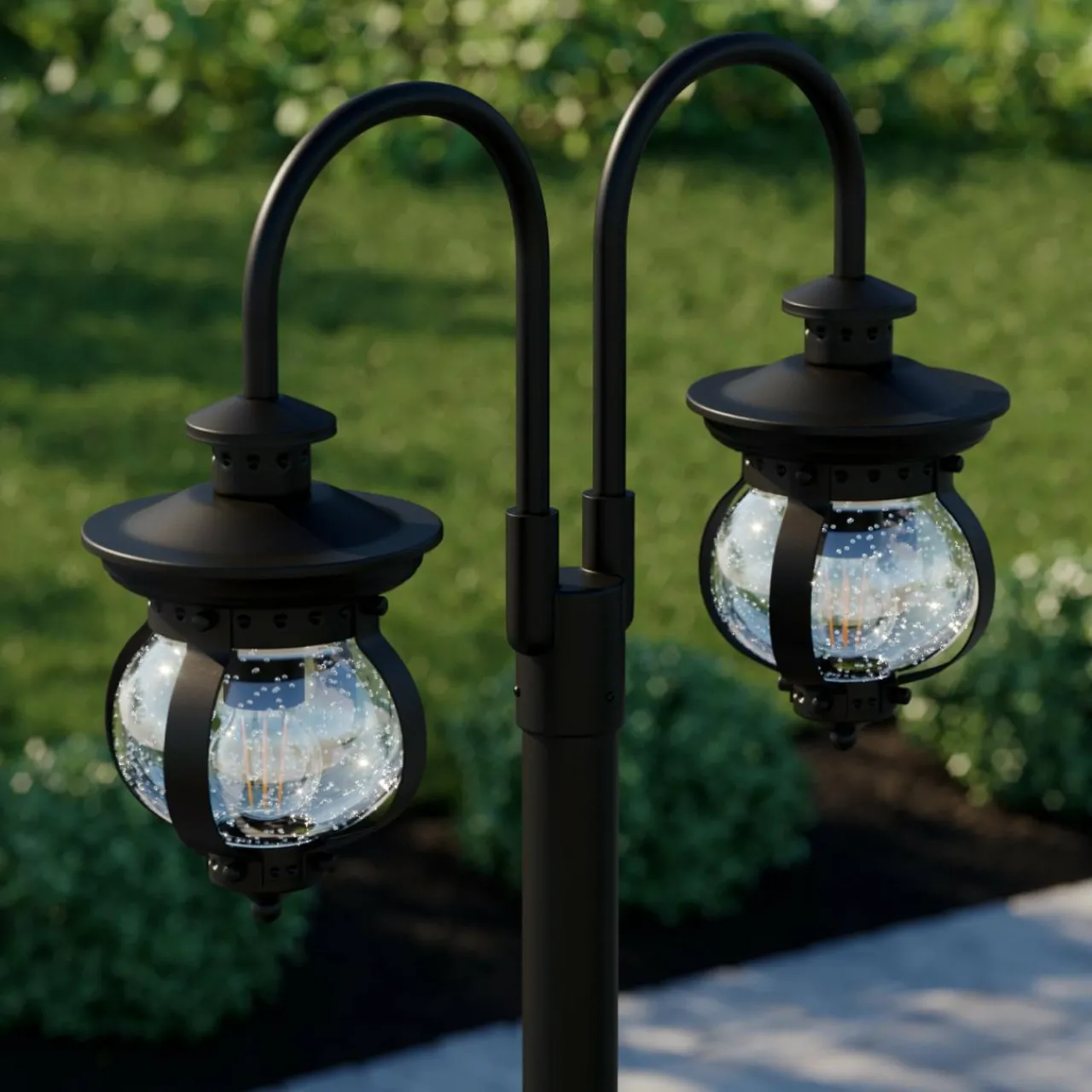 lindby_farley_lampadaire_dextrieur___lampes_6.webp Lindby Farley lampadaire d'extérieur à 2 lampes^ Lampadaires D'Extérieur