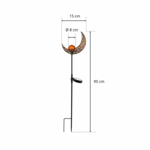 Lindby Firas lampe décorative LED solaire, lune^ Lampes Décoratives