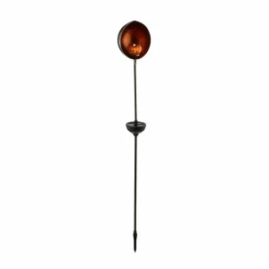 Lindby Gerwin lampe solaire LED, piquet, argentée^ Lampes Décoratives