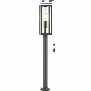 Lindby Giavanna Borne lumineuse, 80 cm^ Bornes Éclairage Extérieur