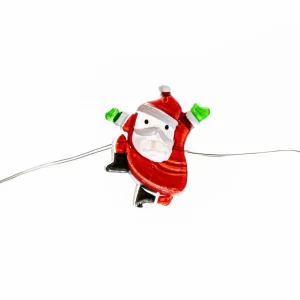 Lindby Guirlande lumineuse LED Motje, Père Noël, 320 cm, IP20^ Lumière De Noël