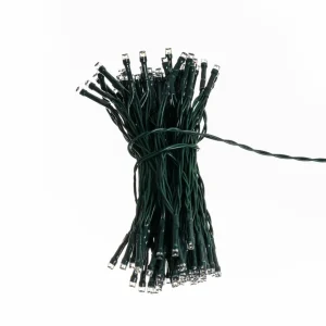 Lindby Guirlande lumineuse LED Parrik, 100 lampes, 1 m, minuterie^ Lumière De Noël