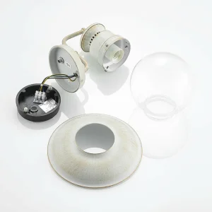 Lindby Gwendolyn applique d’extérieur blanche mate^ Appliques Murales Extérieures