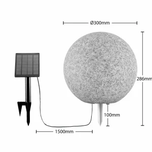 Lindby Hamela plafonnier solaire LED, RVB, 30 cm^ Lampes Décoratives