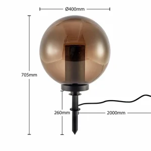 Lindby Kibara lampe sphérique décorative, Ø 40 cm^ Lampes Décoratives